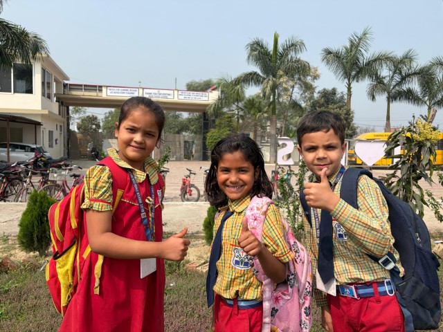School children learning
